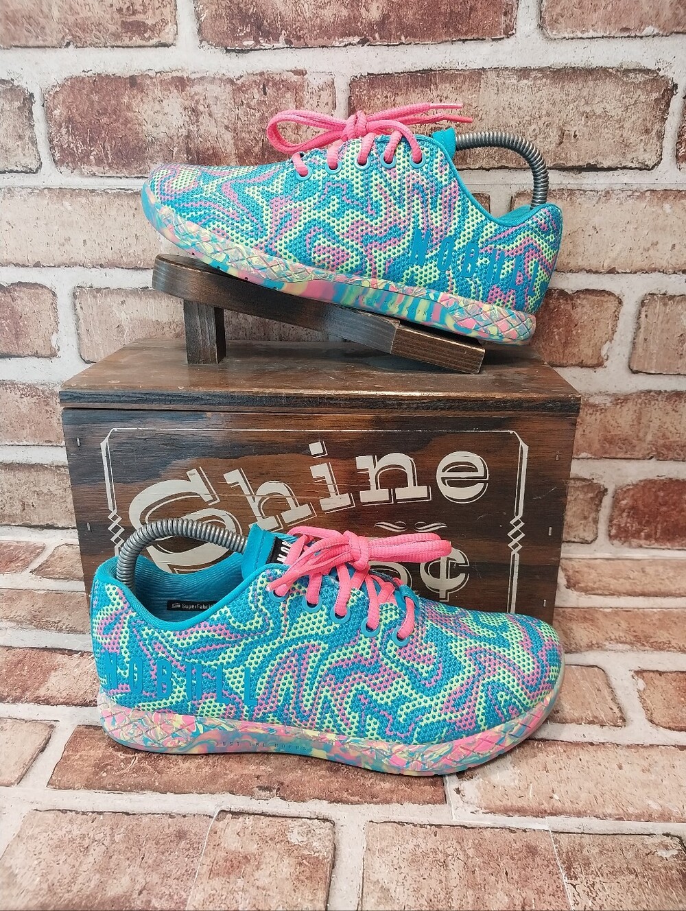 Pre-owned Nobull Neon Swirl Trainers